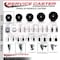 Service Caster 3'' Phenolic Wheel Swivel 1-5/8'' Expanding Stem Caster Set 2 Brakes, 4PK SCC-EX20S314-PHR-2-PLB-2-158 - alternate 2